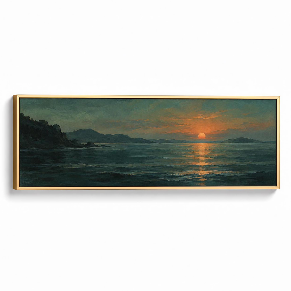 Evening Tide Canvas Print Gold Wall Art - Melrose Editions