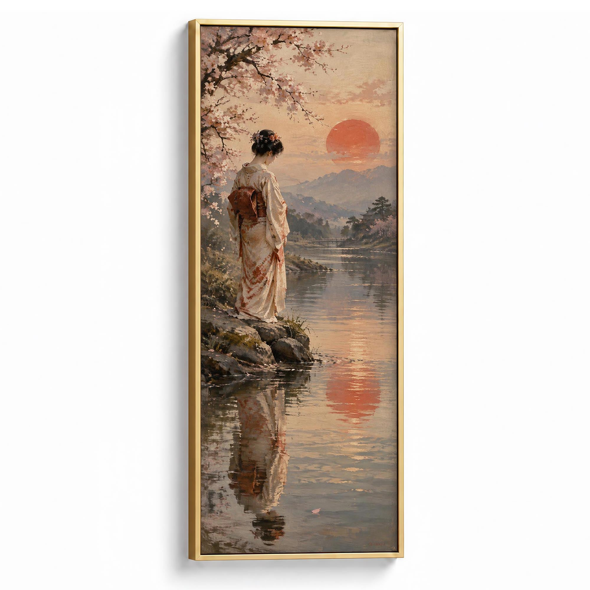 Garden Reverie Canvas Print Gold Wall Art - Melrose Editions