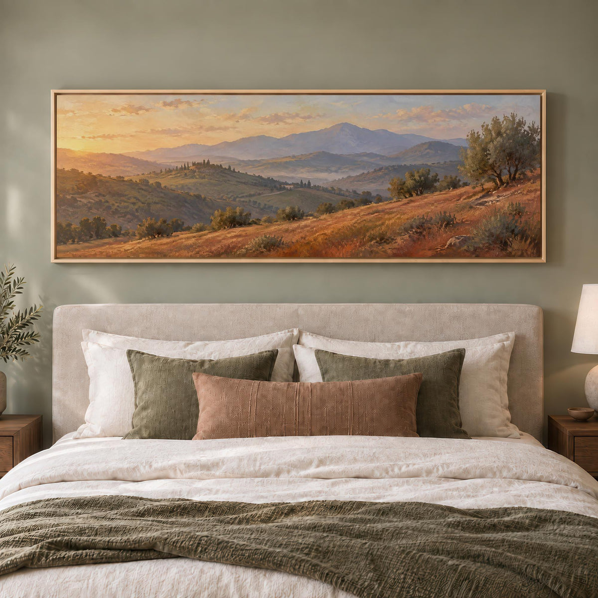 Hilltop Sunrise Canvas Print Wall Art - Melrose Editions