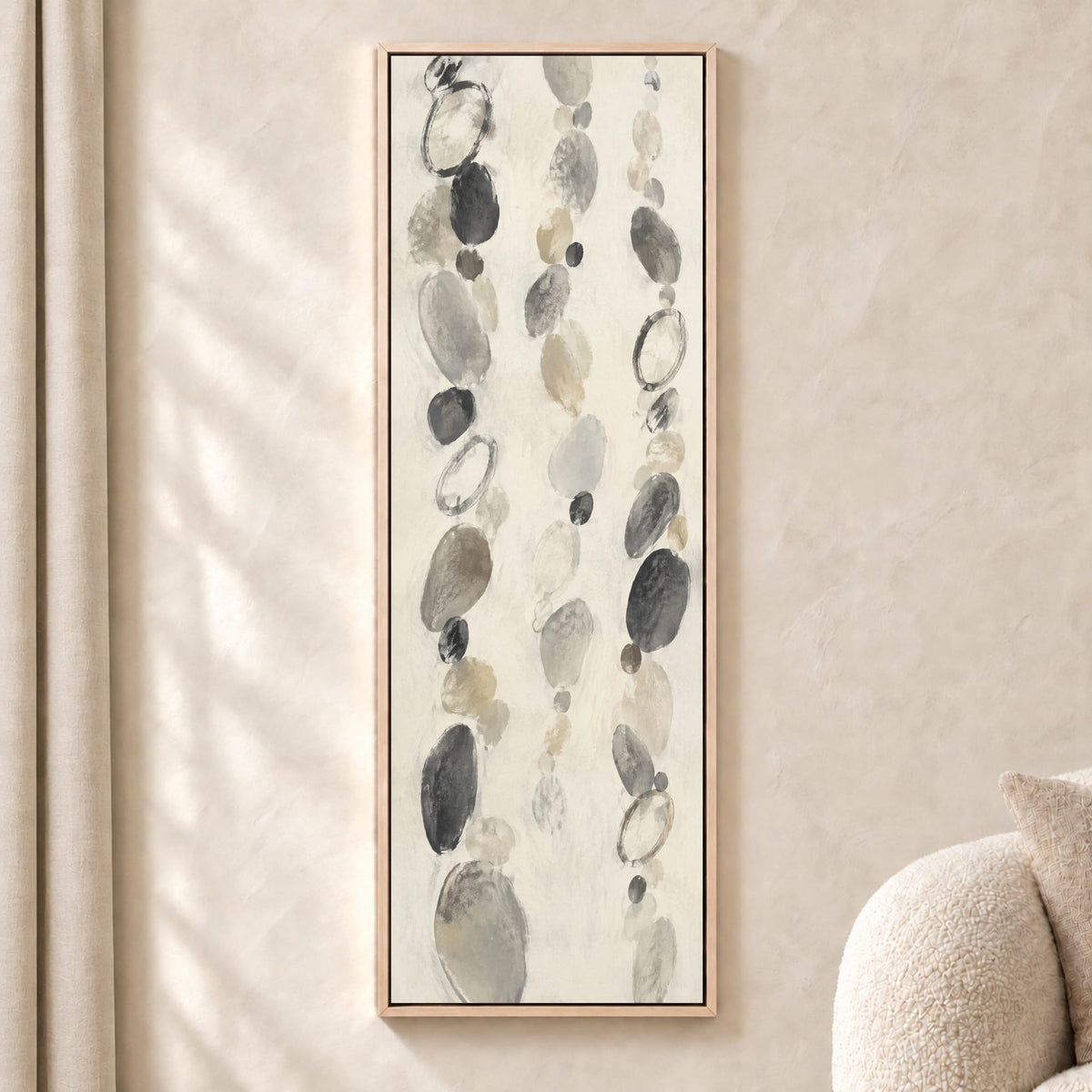 Ink Pebbles Canvas Print Wall Art - Melrose Editions