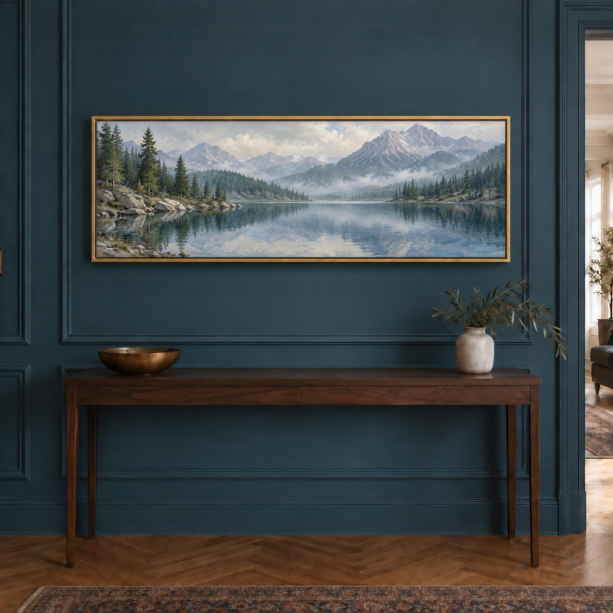 Lakeside Pines Canvas Print Wall Art - Melrose Editions