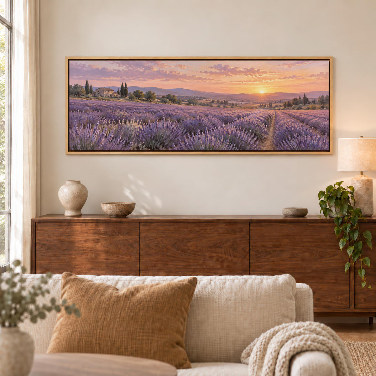Lavender Dusk Canvas Print Wall Art - Melrose Editions
