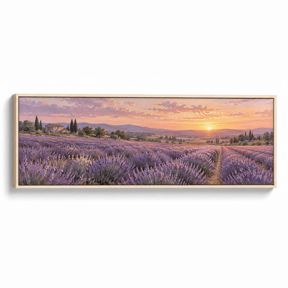 Lavender Dusk Canvas Print Natural Wall Art - Melrose Editions