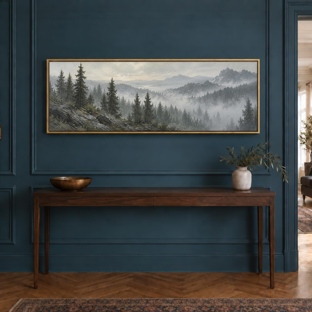 Misty Pines Canvas Print Wall Art - Melrose Editions