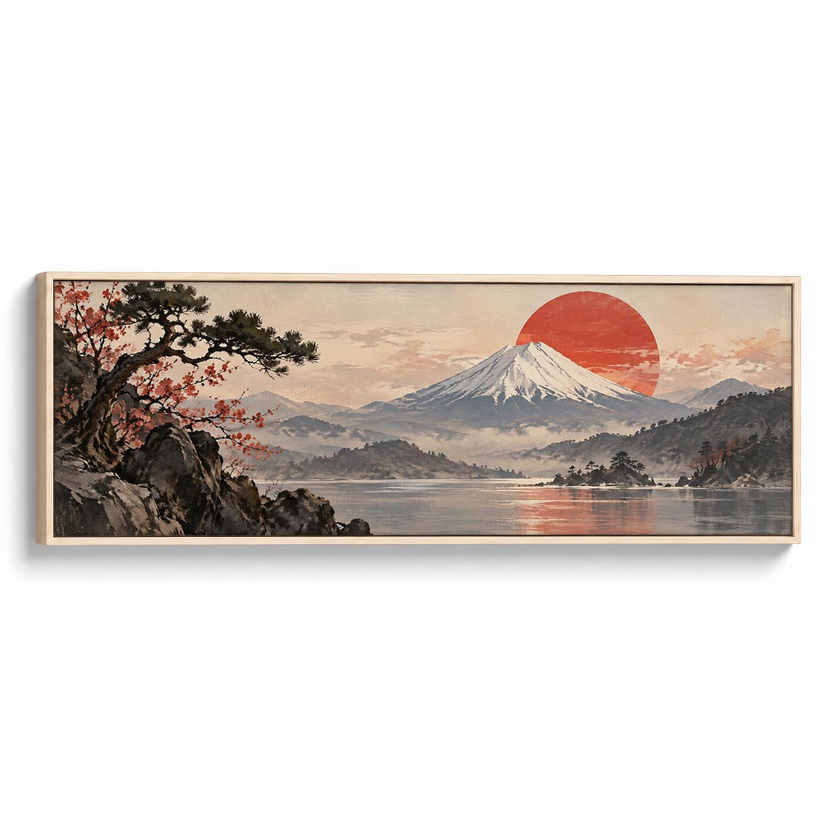Mountain Dusk Canvas Print Natural Wall Art - Melrose Editions