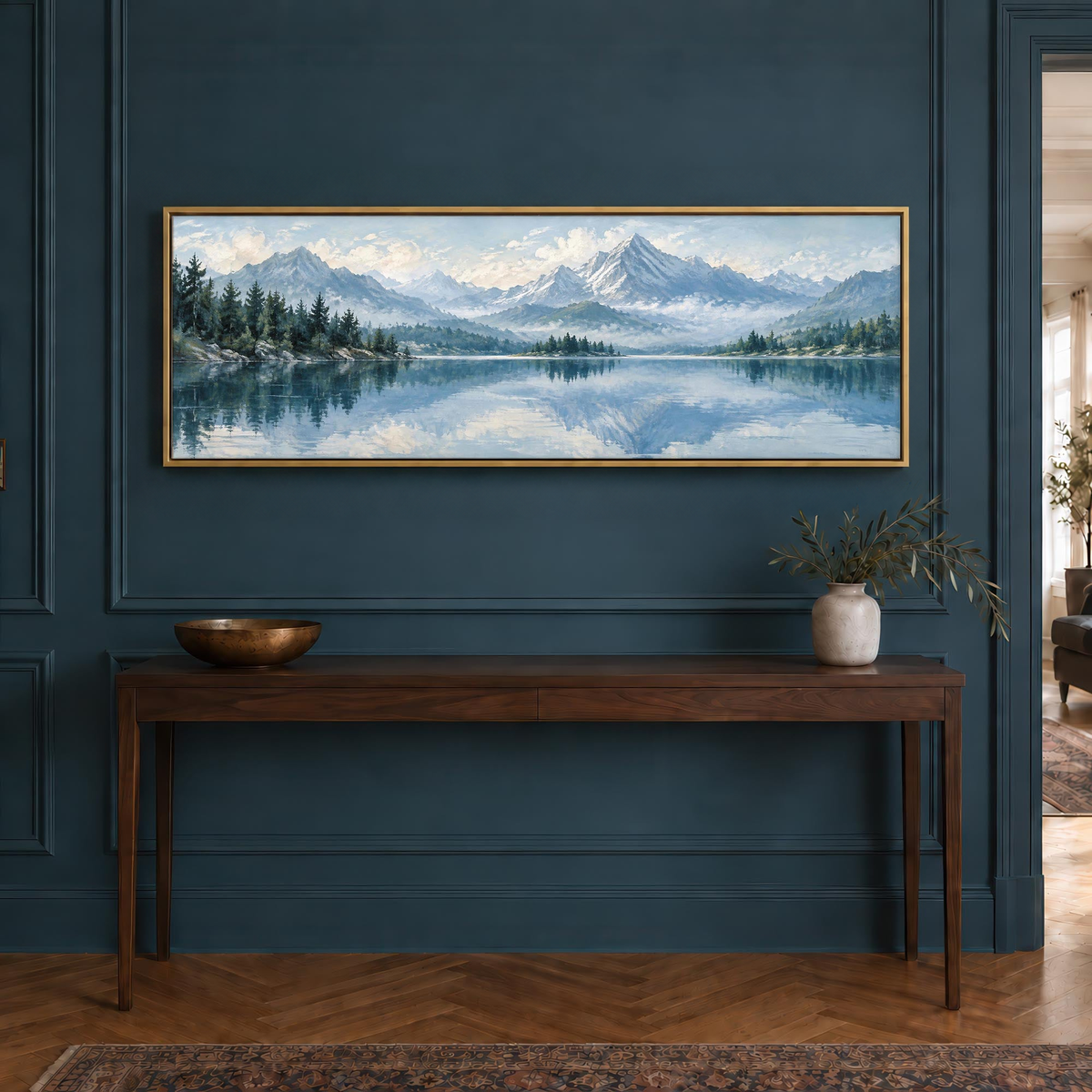 Mountain Reflections Canvas Print Wall Art - Melrose Editions