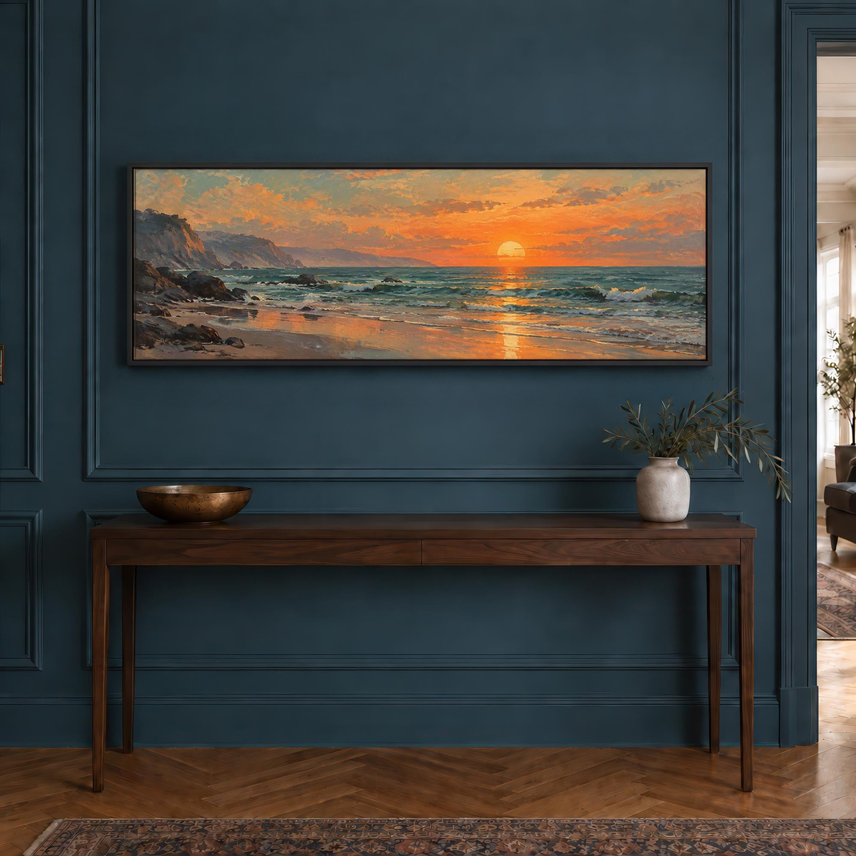 Ocean Afterglow Canvas Print Wall Art - Melrose Editions