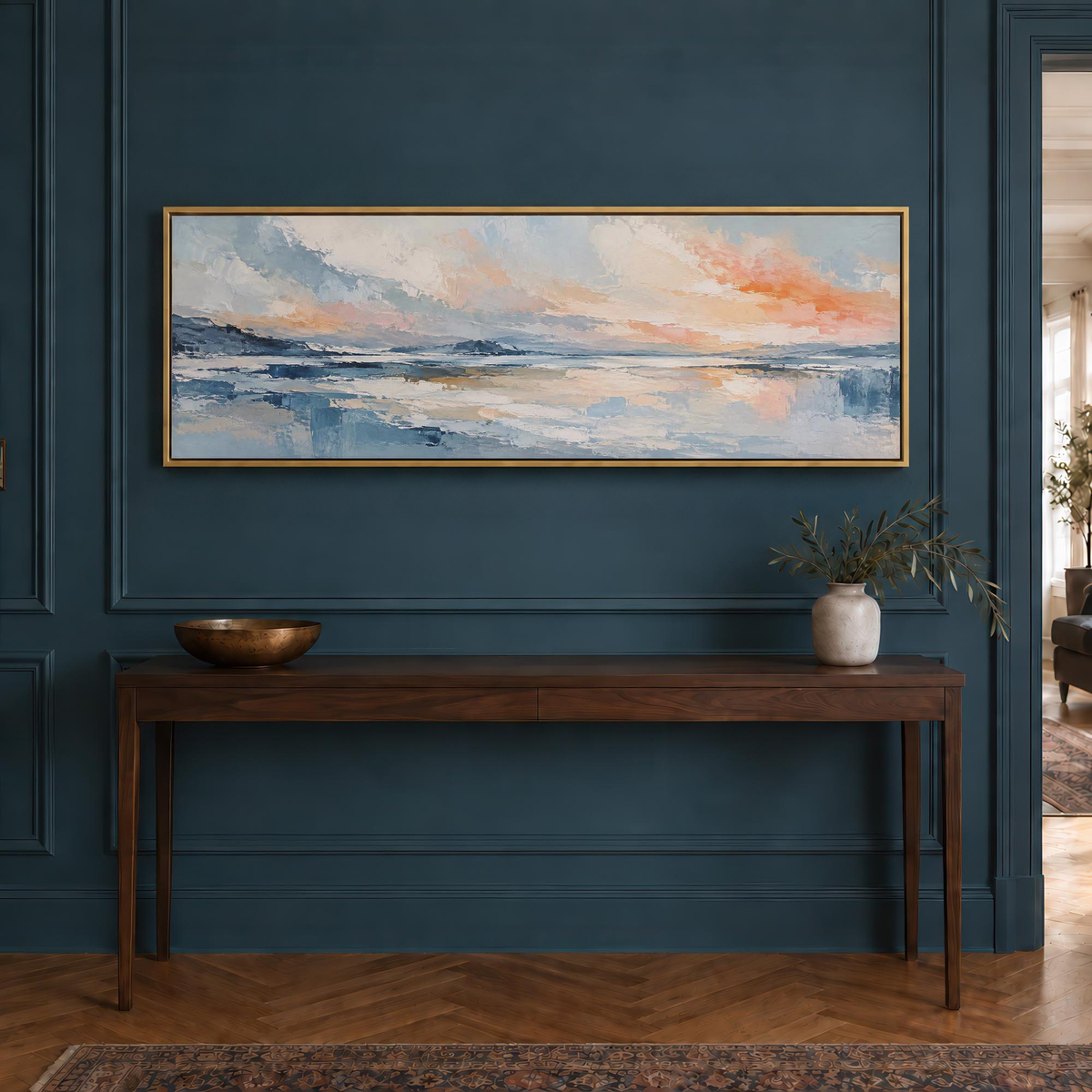 Rosewater Blue Canvas Print Wall Art - Melrose Editions