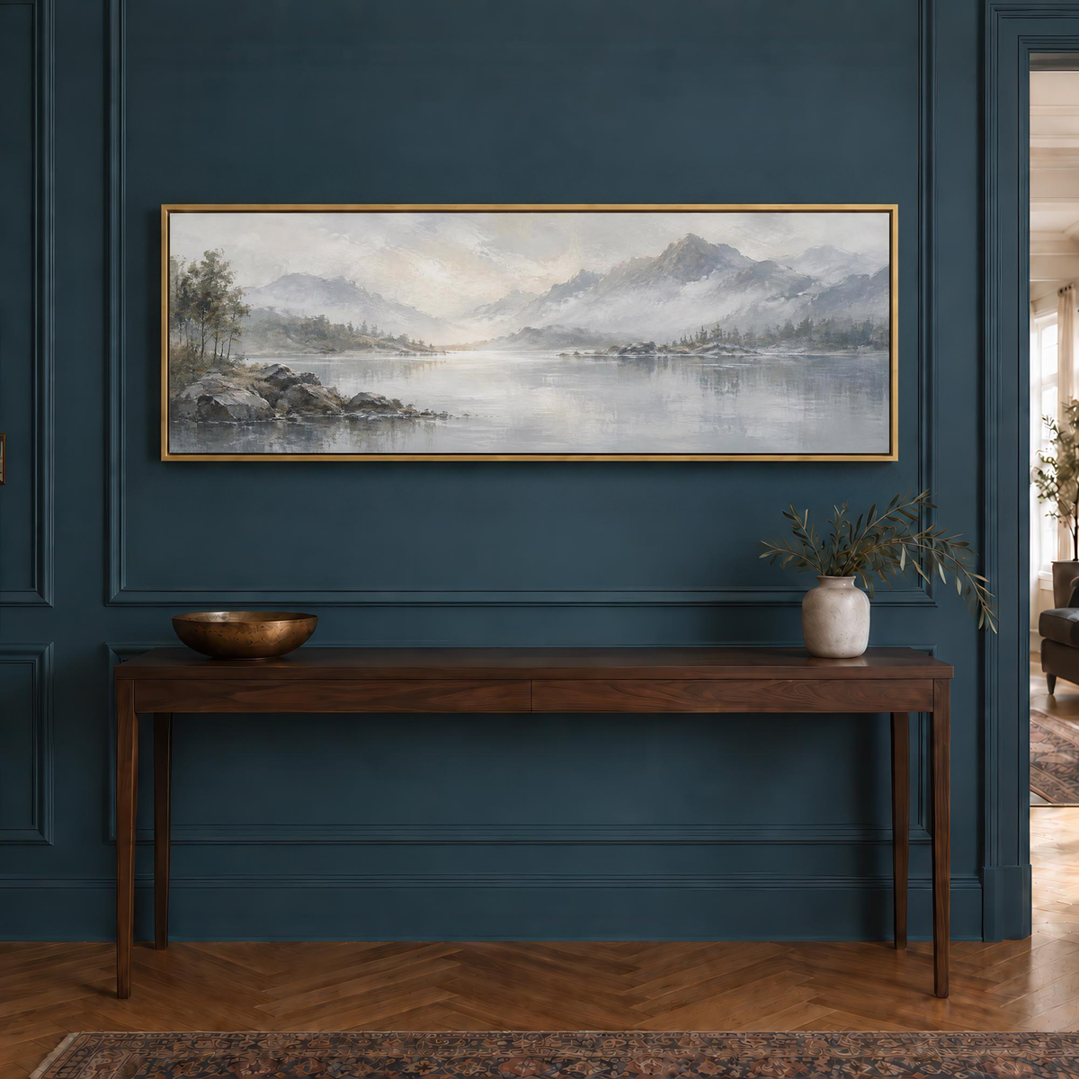 Silver Lake Canvas Print Wall Art - Melrose Editions