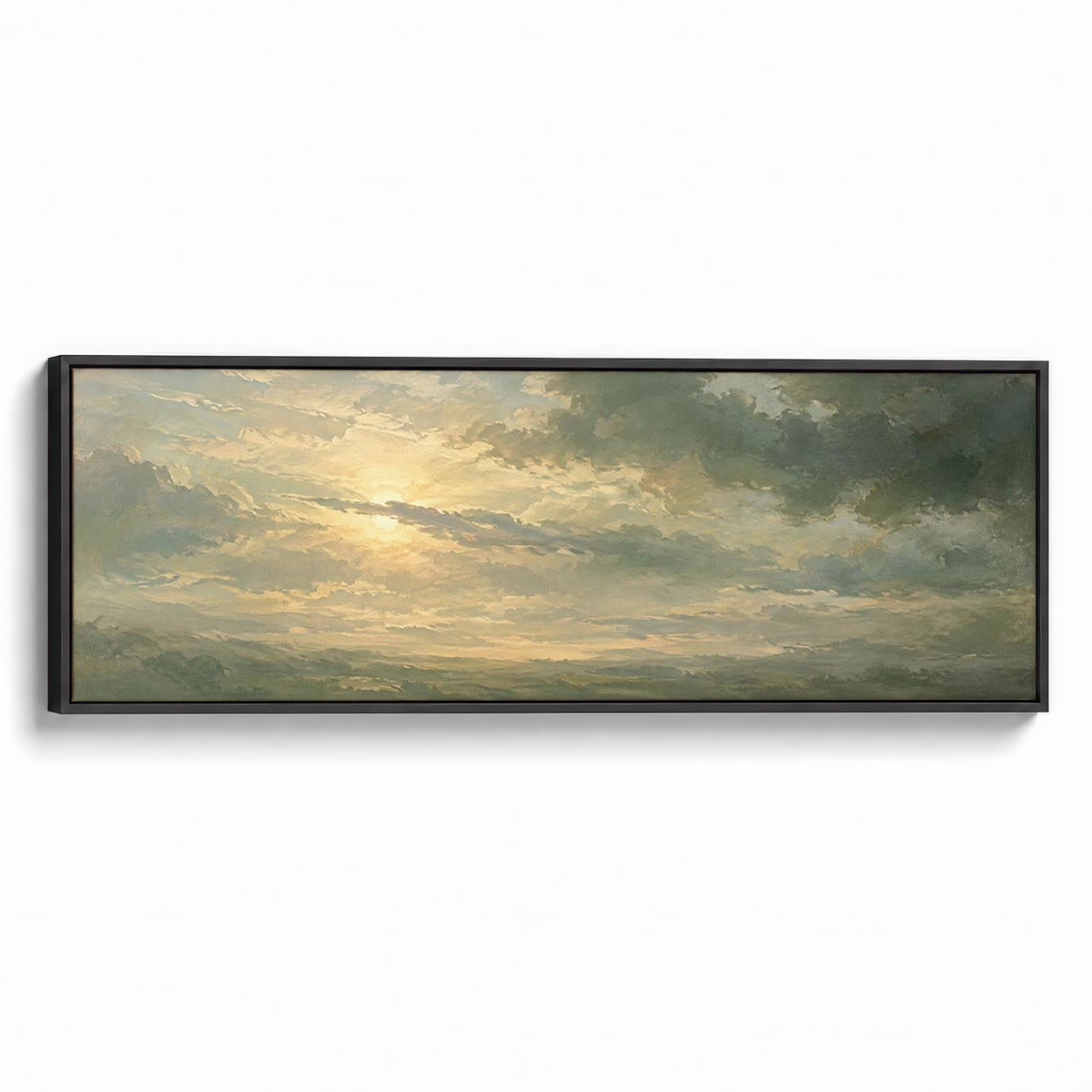 Verdant Light Canvas Print Black Wall Art - Melrose Editions